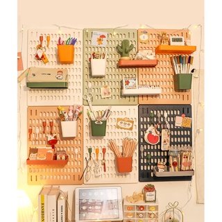 Bảng Treo Lỗ Trang Trí Nhựa Cao cấp tấm nhựa có lỗ để nhà bếp phòng tắm kệ tường kệ treo tường treo giá móc lưu trữ