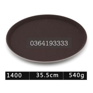 Khay cafe chống trượt tròn 35cm