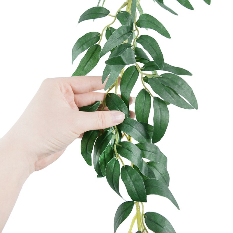 Cành Dây Olive , Dây lá Bạch Đàn, lá giả nhựa happy birthday phụ kiện trang trí sinh nhật