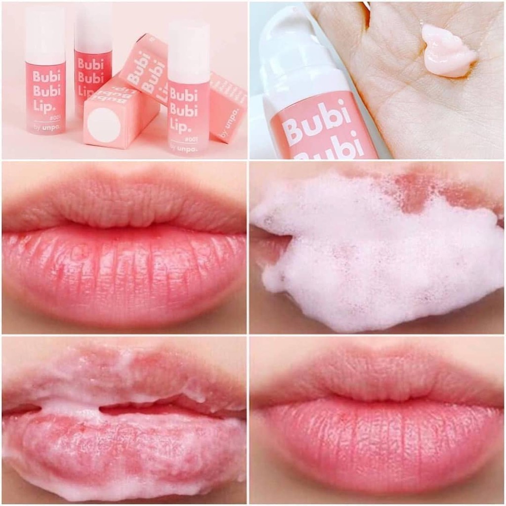 Tẩy tế bào chết môi sủi bọt Bubi Bubi Lip