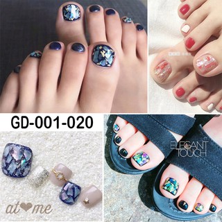 GD001-020 Nail Wraps Set dán móng chân 3D 22 miếng nhiều mẫu