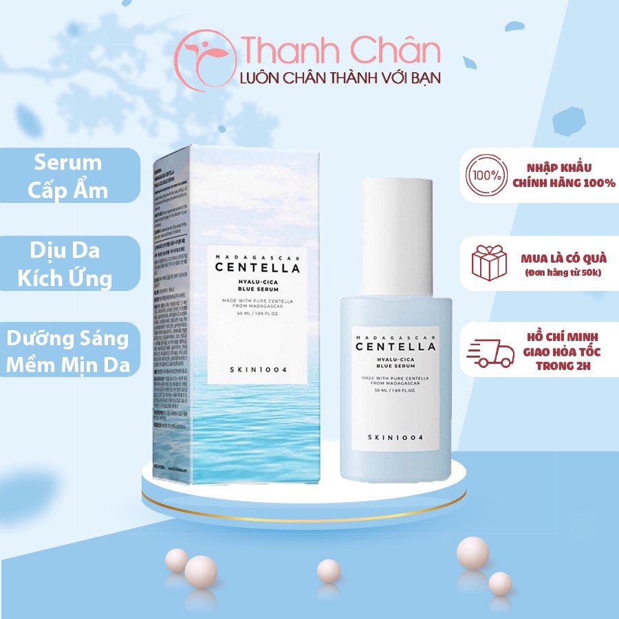 Serum dưỡng trắng da Skin1004 Madagascar Centella Hyalu-cica Blue 50ml