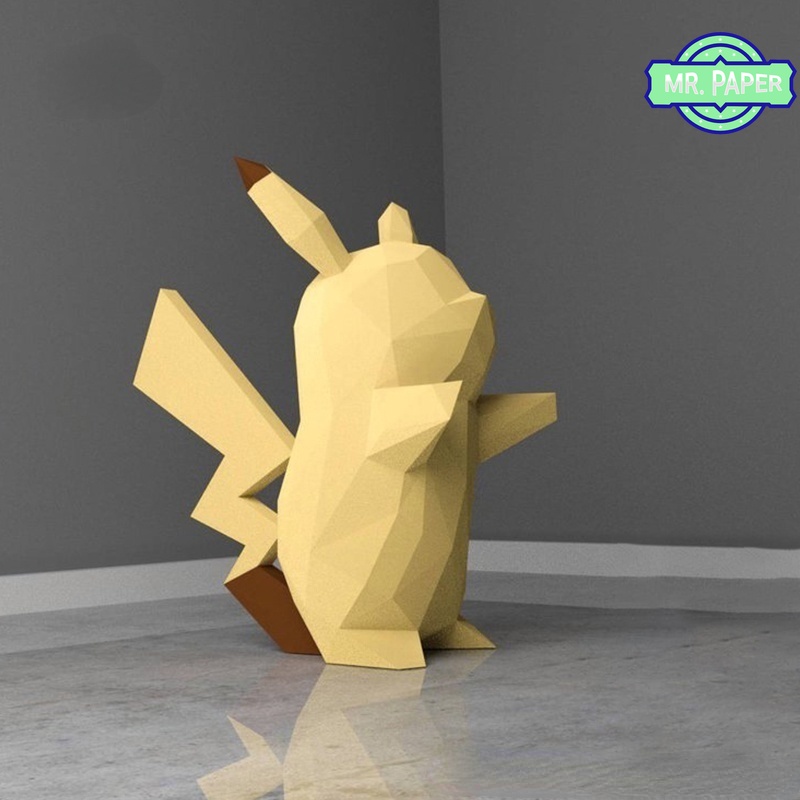 Mô Hình Pokemon Giấy Ba Chiều Trang Trí Tường/Làm Đồ Thủ Công DIY