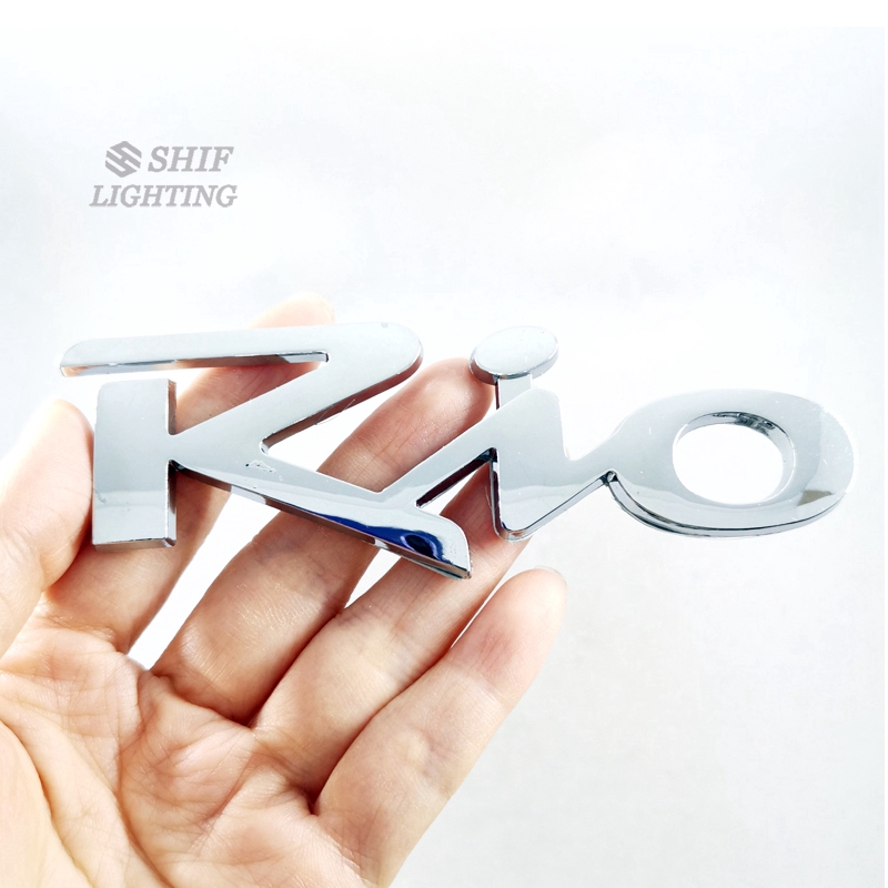 Logo RIO chất liệu chrome và ABS dự phòng dành cho xe hơi KIA RIO