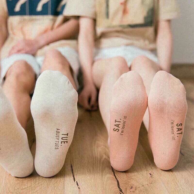 Set 7 Đôi Tất Cổ Ngắn 7 Ngày Cho Nam Và Nữ