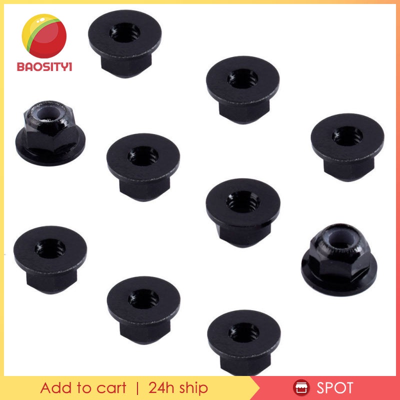 Set 10 Đai Ốc M4 4mm Bằng Thép Cho Xe Ô Tô Điều Khiển Từ Xa HPI, HSP, Hobao, Savage, XS, XS 1 / 10