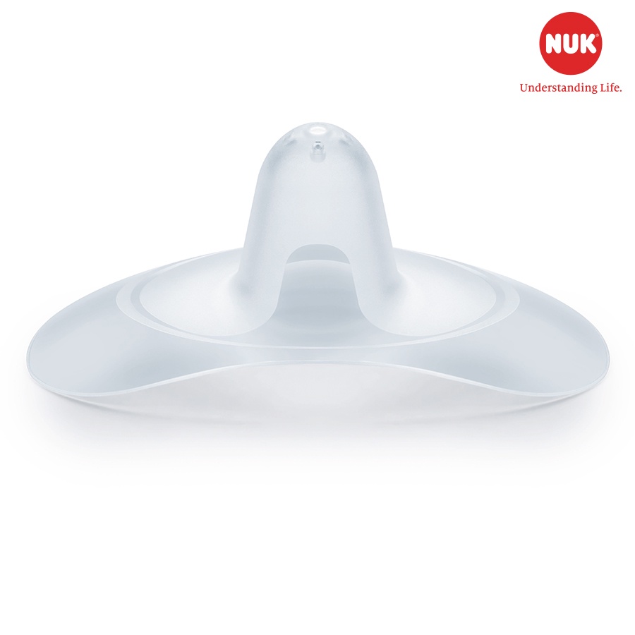 Trợ ti silicone NUK bán nguyệt đường kính 20mm (Hộp 2 cái)