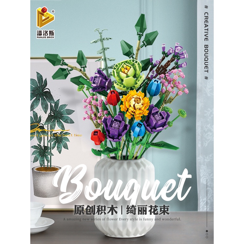 Bó Hoa Hồng 655001-2 Tự Lắp Ráp Trang Trí