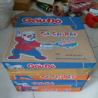 Thùng mì gấu đỏ gà sợi phở 30 gói