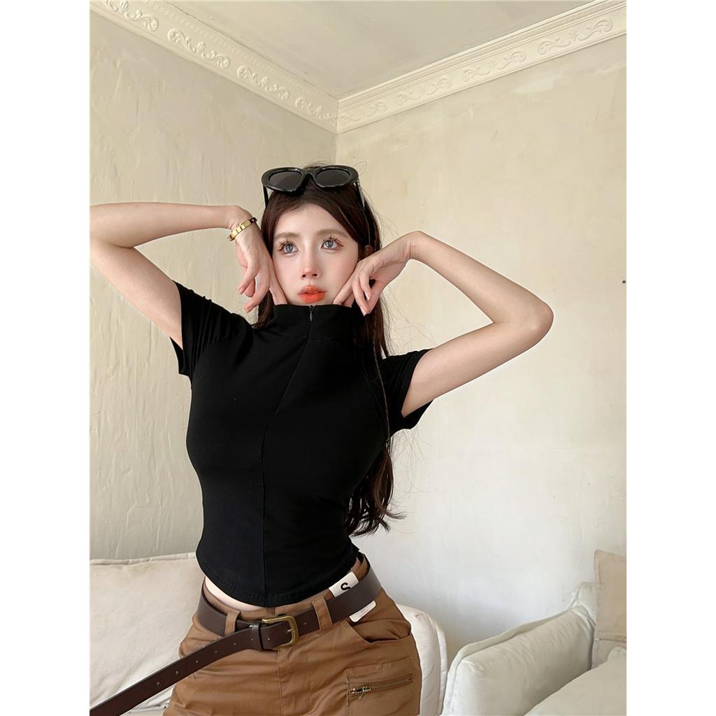 「 WELOVE1 」Áo Thun Tay Ngắn Dáng Ôm Thời Trang Mới Mẻ