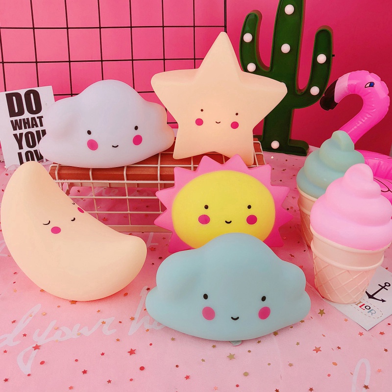 Đèn Ngủ LED Hình Kỳ Lân / Hoạt Hình Dễ Thương Sáng Tạo Trang Trí Nội Thất