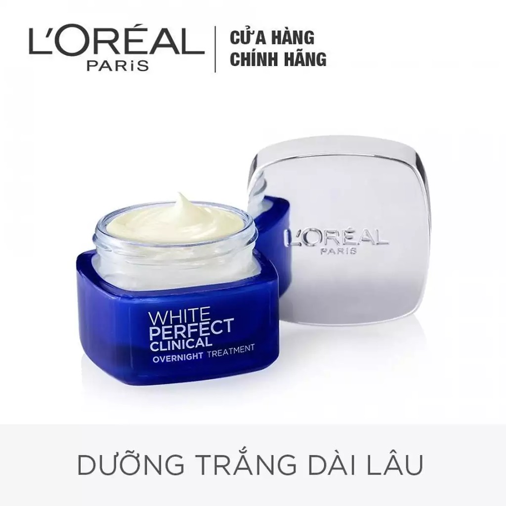 [CHÍNH HÃNG] Kem Dưỡng Trắng Mịn Và Giảm Thâm Nám Ngày Và Đêm L'Oréal White Perfect Day/Night Clinical 50ml