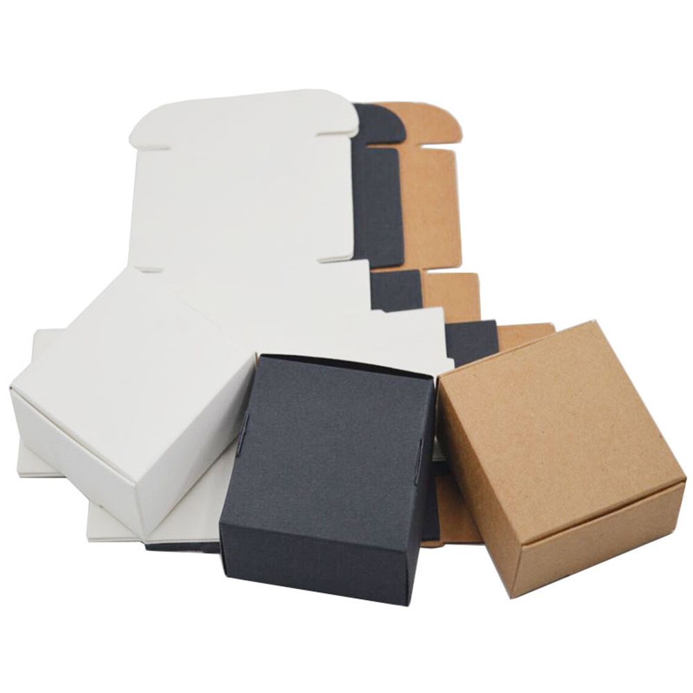 Set 10 hộp giấy kraft đựng trang sức/ kẹo/ quà tặng thủ công nhiều màu sắc độc đáo