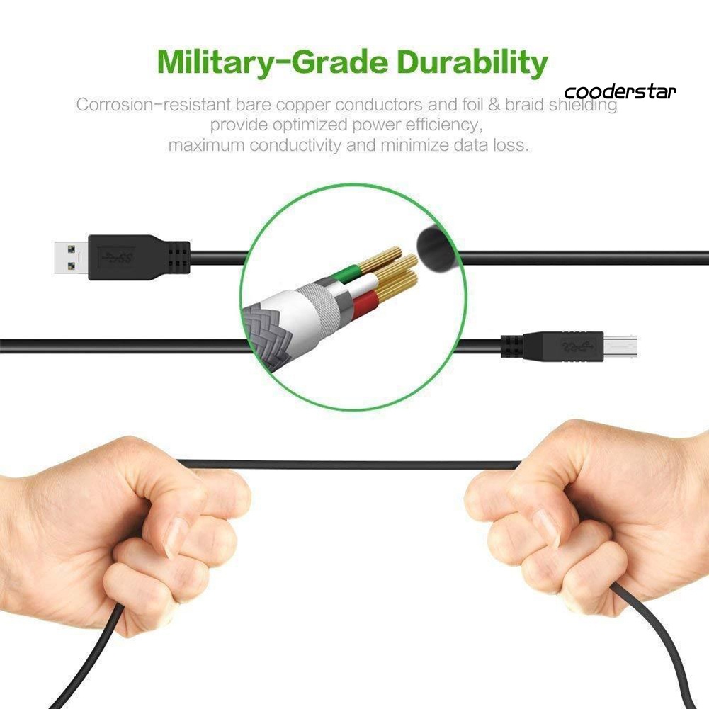 Cáp kết nối USB 3.0 Type A sang B tốc độ cao cho máy scan máy in