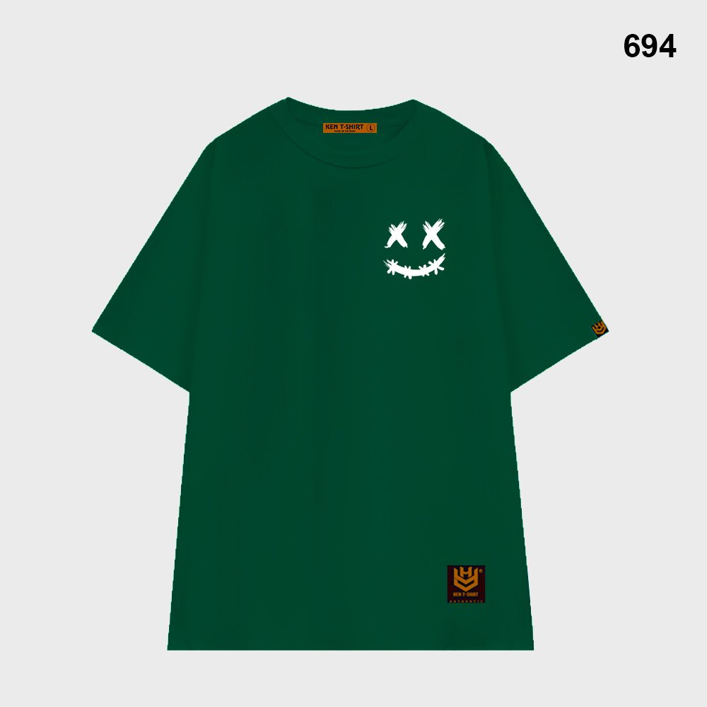 Áo Thun Tay Lỡ Nam Nữ Form rộng Streetwear Mặt cười XX 694 HY KOREA