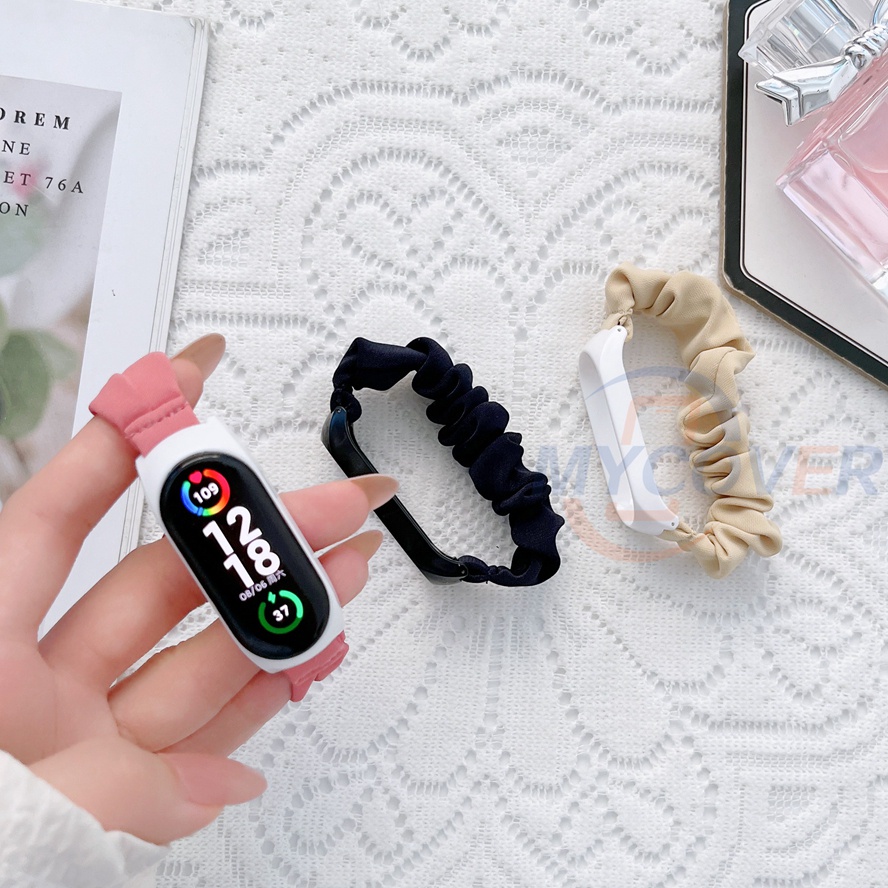 Dây Đeo Vải Canvas Cho Đồng Hồ Thông Minh Xiaomi Mi Band 7 6 5 4 3 2 1 NFC