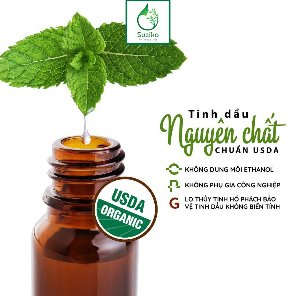 Tinh dầu thiên nhiên SUZIKO nguyên chất khử mùi không khí giúp bạn thư giãn loại 10ml