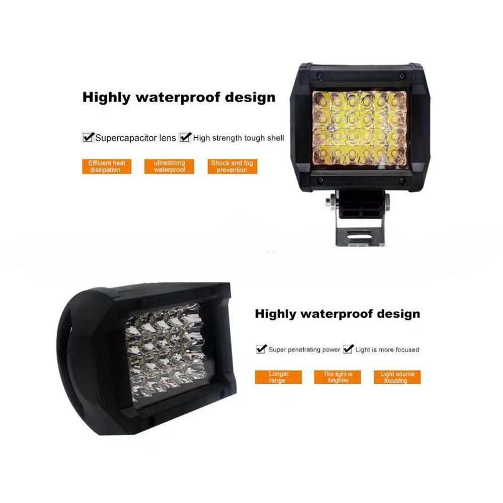 Đèn Led 24 Bóng Hình Vuông Chống Nước Chống Bụi Dùng Cho Xe Tải