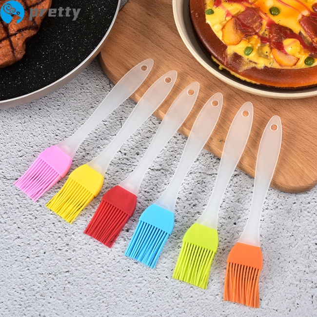 Cọ quét dầu bằng silicone với tay cầm nhựa tiện dụng
