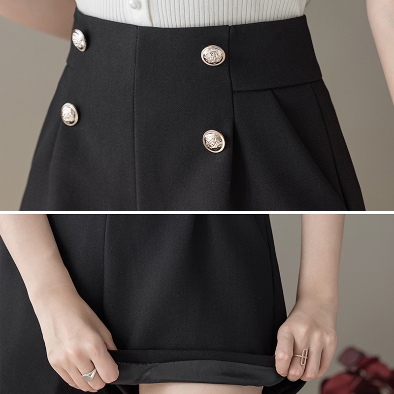 Quần Short Nữ Ống Rộng Lưng Cao Thời Trang Hàn Quốc