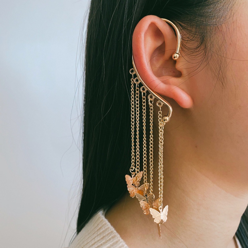 Khuyên Kẹp Vành Tai Không Xỏ Lỗ Đính Ngọc Trai Thanh Lịch Cho Nữ