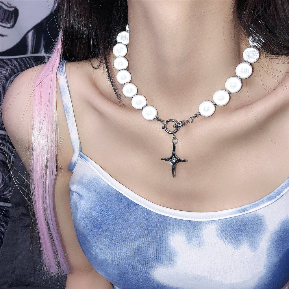 vòng cổ Mặt Hình Ngôi Sao Đính Đá Thời Trang Cho Nữ