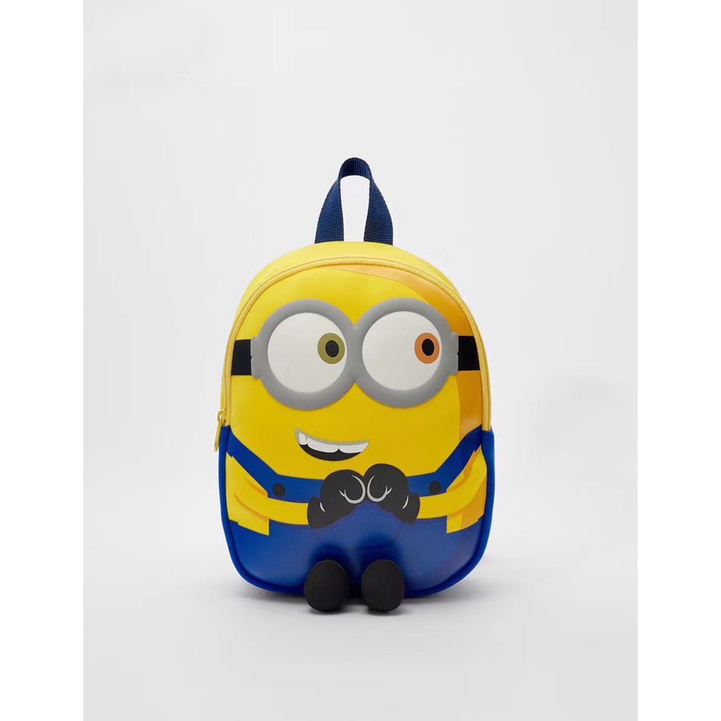 Ba lô Zara hình Minion siêu dễ thương cho bé học mẫu giáo