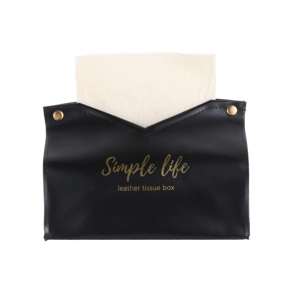 Hộp Da Đựng Khăn Giấy Để Bàn Trang Trí Nội Thất Sáng Tạo Ốp