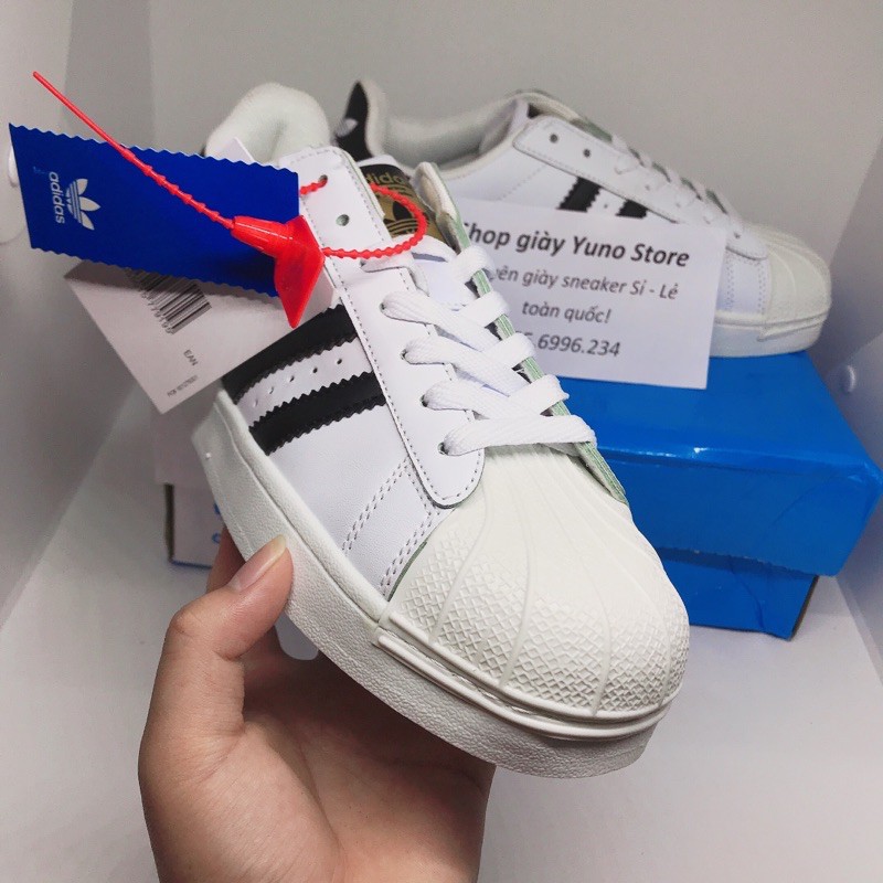 [ Hot Trend ] Giày thể thao sneaker sò trắng kẻ đen - Yuno Store | BigBuy360 - bigbuy360.vn