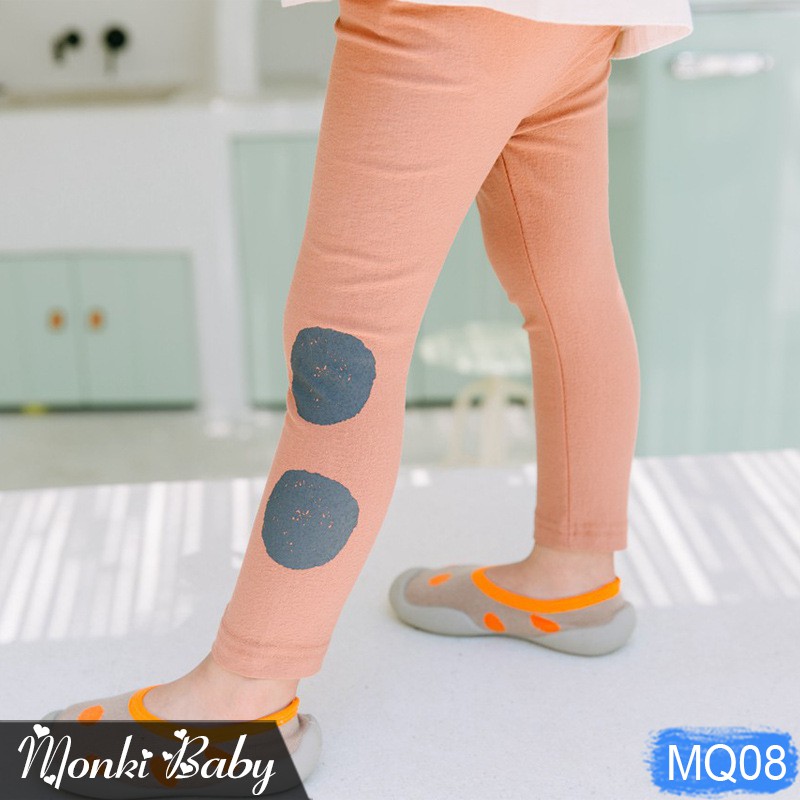 [SALE LẺ] - Quần legging chấm bi cho bé gái, chất dày dặn, mềm mịn, co giãn tốt, không bai xù | MQ08