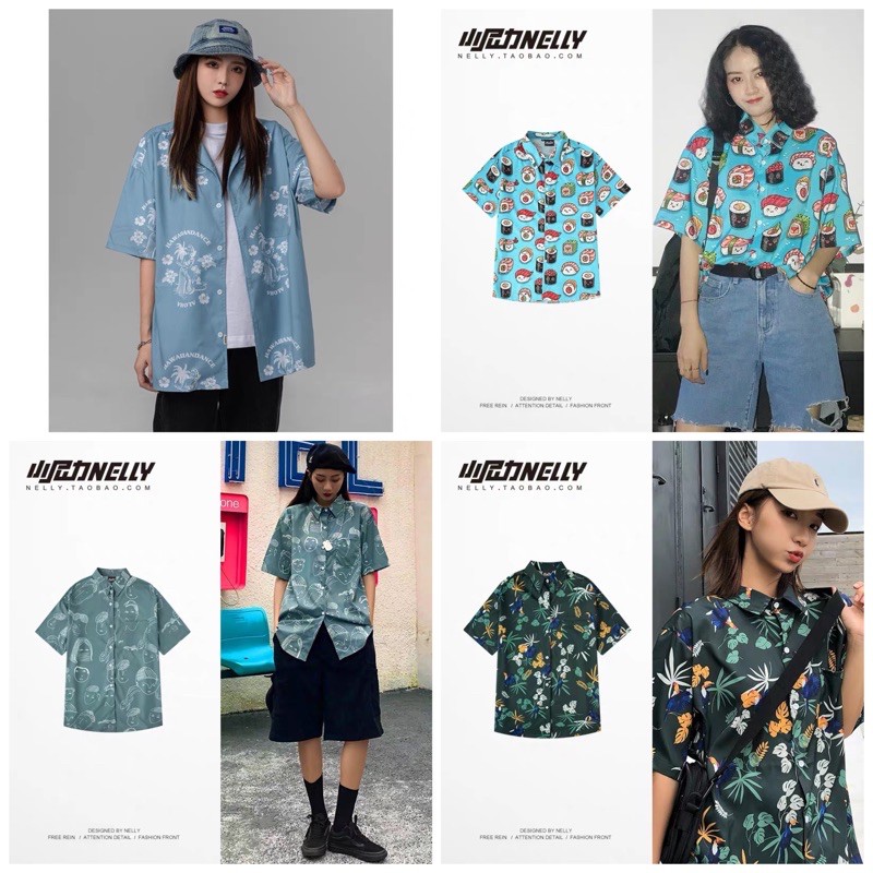 Order - Áo sơ mi Nelly ngắn tay mẫu lá cây Bigsize đến 100kg | BigBuy360 - bigbuy360.vn