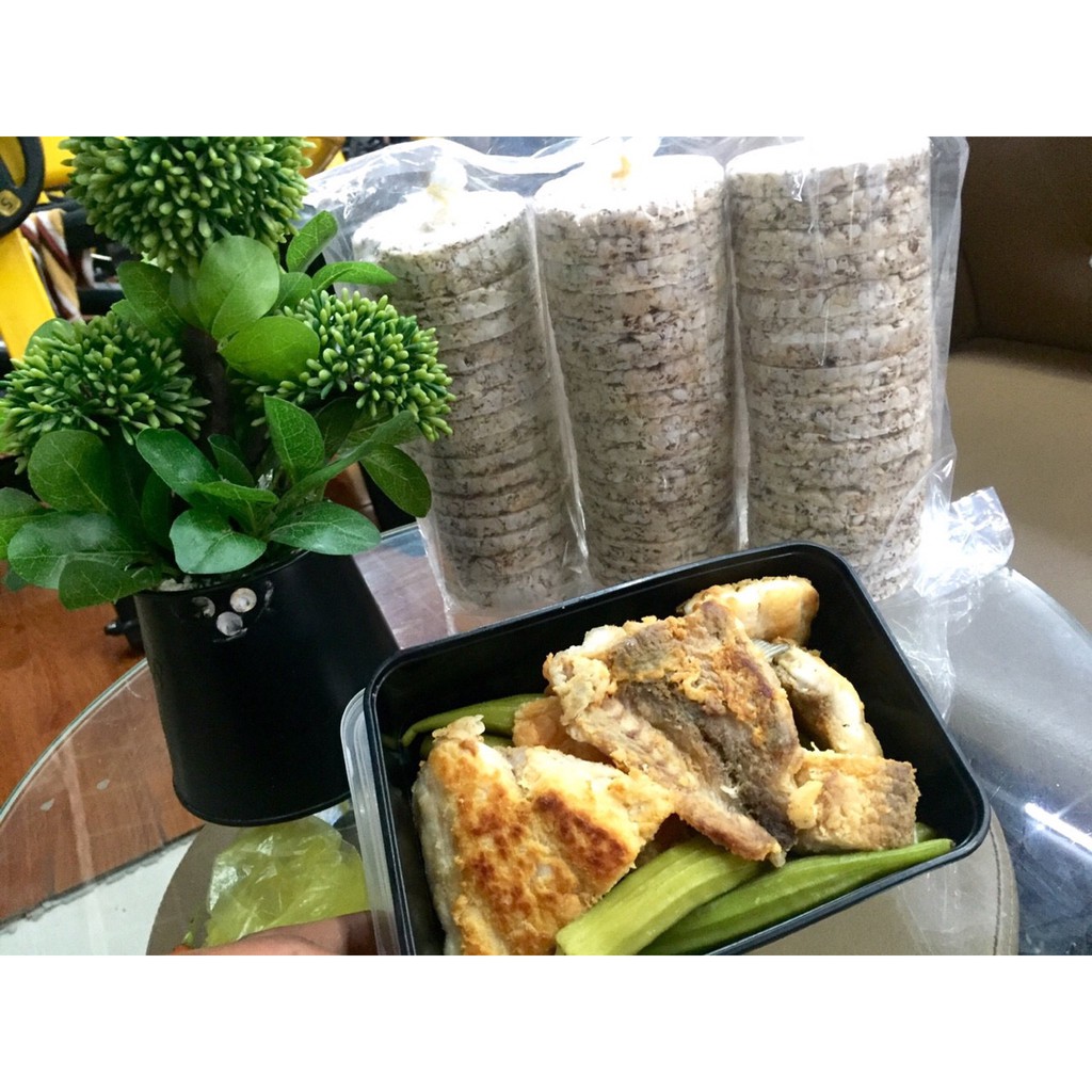 Bánh không đường cho người ăn kiêng - Bánh gạo lứt Hellorice 500g - hữu cơ thảo dược bổ sung chất xơ và khoáng chất | BigBuy360 - bigbuy360.vn