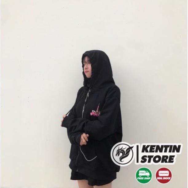 Áo khoác hoodie chống nắng dành cho Nam Nữ có dây kéo In Chữ TOKYO, unisex form rộng có 3 màu Ulzzang