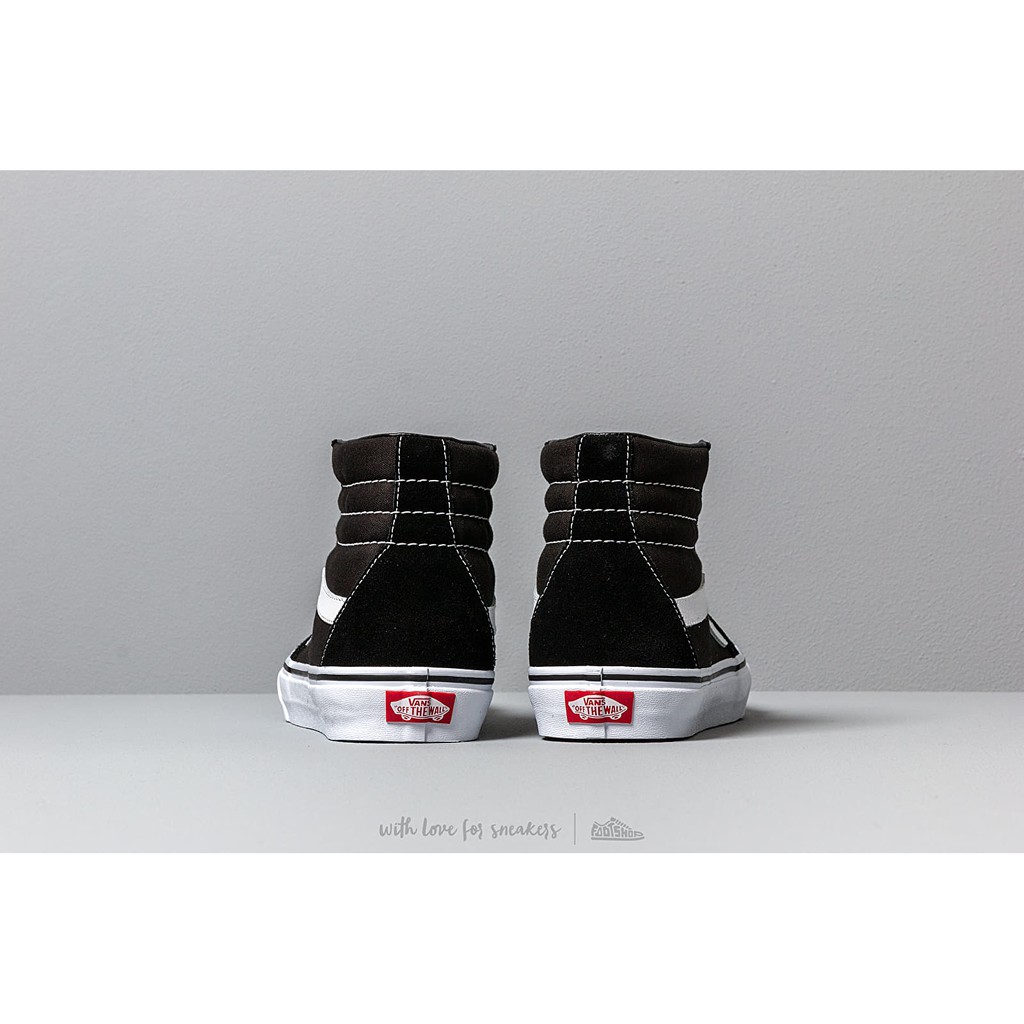 Giày Vans Chính Hãng Sk8 Hi Classic Black/White