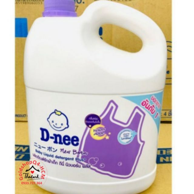 HCM - Nước giặt dnee 5màu 3000ml Thái lan HSD 2026