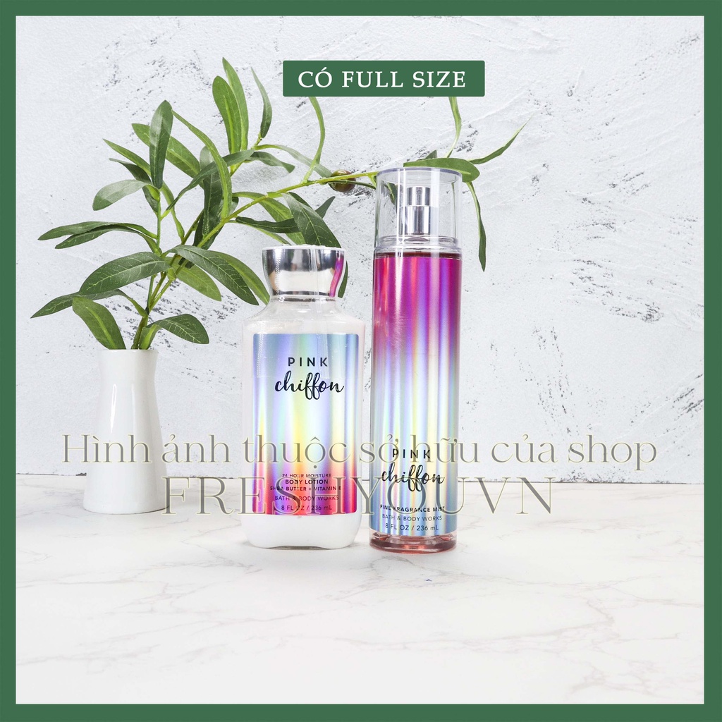 Pink Chiffon - Xịt Thơm Toàn Thân Bath & Body Works - fresh you