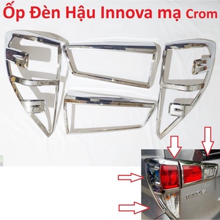 Ốp viền đèn pha, hậu xe toyota innova 2017 2018 2019 2020 2021 mạ crom hq - hàng loại 1
