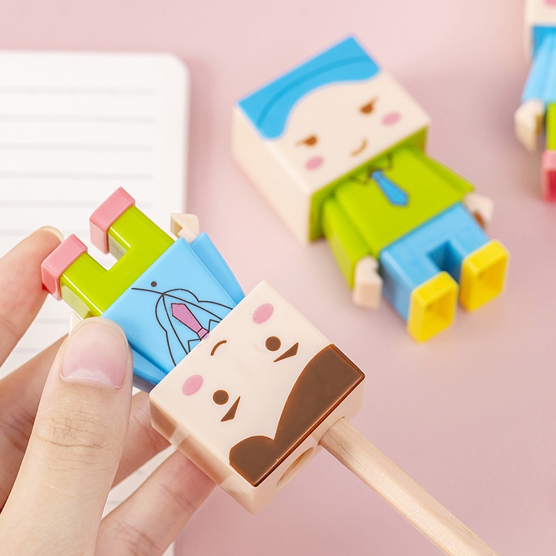 Gọt Bút Chì Người Gỗ Danbo - 2 Đầu Gọt - Tặng Kèm 1 Gôm Tẩy