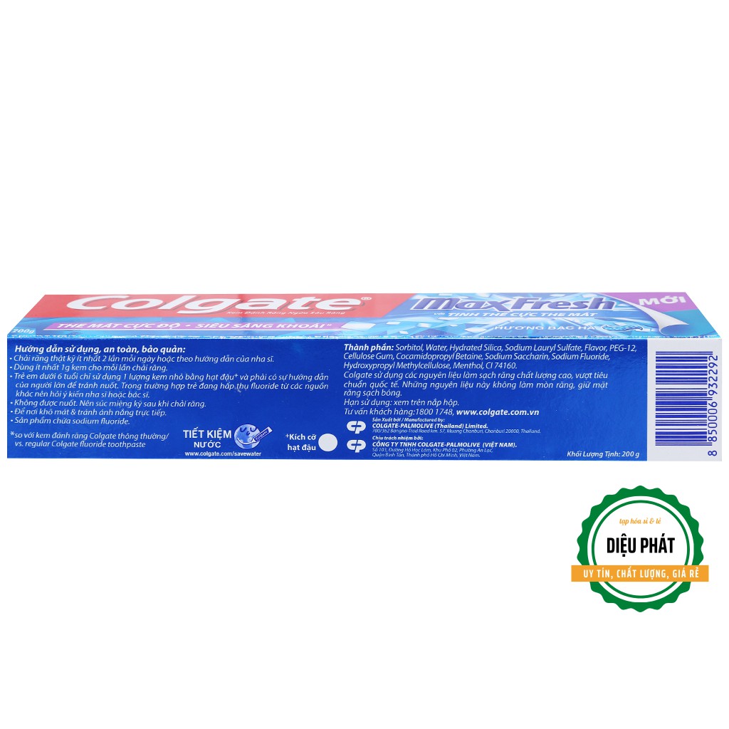 ⚡️ Kem Đánh Răng Colgate MaxFresh Hương Bạc Hà 180g