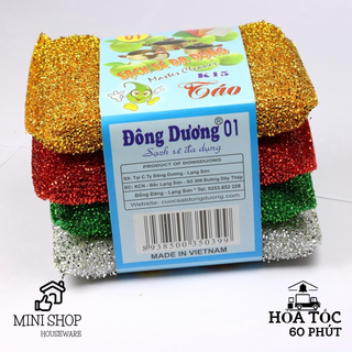 Combo 2 Miếng Cọ Rửa Chén Bát, Cọ Xoong Nồi