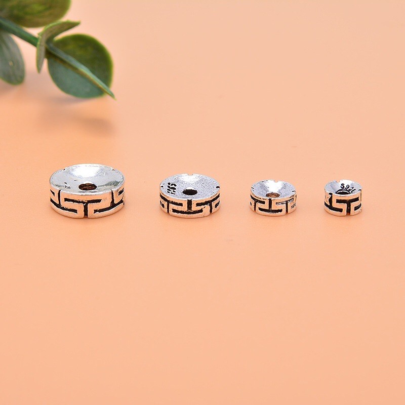 SỈ SIÊU RẺ  Charm bạc chặn chữ Vạn bạc hàng đẹp - Bạc chuẩn loại 1, PH012