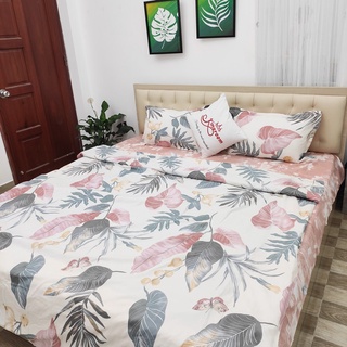 Bộ Chăn ga gối 4 món vải cotton 912 Shop Kingroom chuyên ga trải giường 1m8,1m6,1m4,1m2