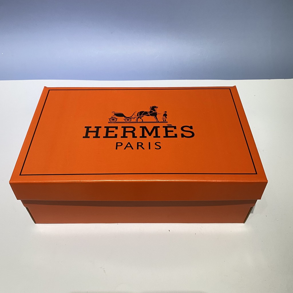 ⚡ Combo ⚡ Hộp Giấy Carton đựng giày dép, Hộp mũ Hermes + Bill thẻ + Giấy gói Nhật xịn chuẩn Fullbox
