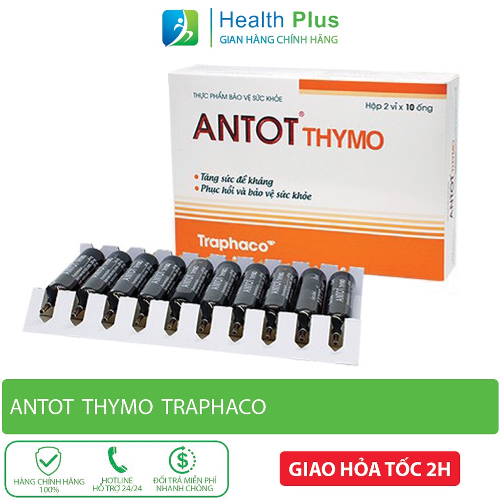 Antot Thymo Traphaco Bổ sung vitamin, tăng cường sức đề kháng cho bé ( hộp 2 vỉ x 10 ống )