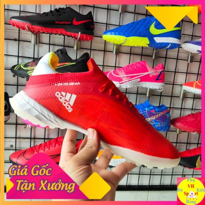 Giày Đá Bóng Nam Sân Cỏ Nhân Tạo Adidas X Speedflow Đỏ TF -H*&1