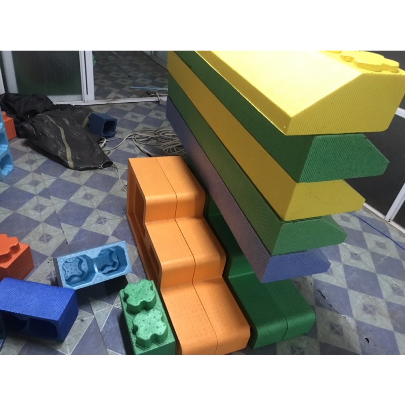 Mái nhà lego xốp size siêu to dài 1,5m