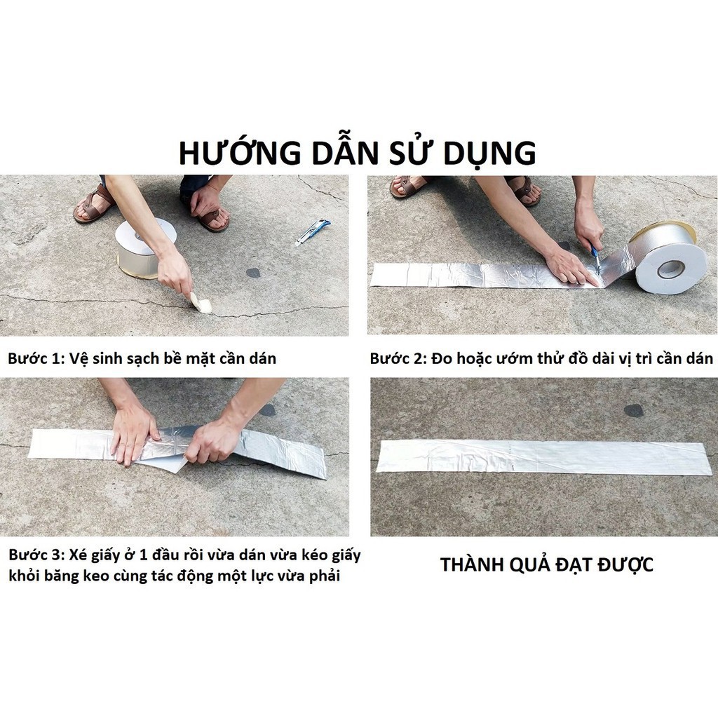 BĂNG DÍNH TRÁNG BẠC SIÊU CHỐNG THẤM SỐ 1 NHẨT BẢN