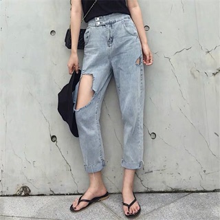 [ ORDER ] Quần Jeans baggy rách nhiều mẫu ulzzang / Quần ống suông có bigsize QC