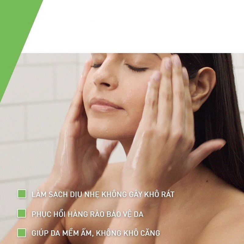 Sữa Rửa Mặt Cerave Hydrating Cleanser Dưỡng Ẩm Làm Sạch Sâu Dành Cho Da Thường &amp; Da Khô 473ml