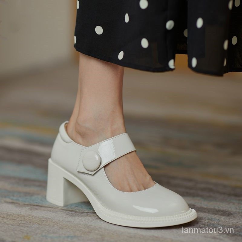 Giày Da Nữ Đế Dày Thời Trang Nhật Bản 2021